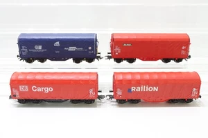 H0 ROCO PIKO DB Cargo Railion On Rail ÖBB Schiebeplanenwagen Konvolut DC N102 - Picture 1 of 2