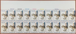 US 1979 Seeing For Me Eye Dogs 15c ¢ Stamp Plate Block of 20 (Scott # 1787) MNH - Picture 1 of 2