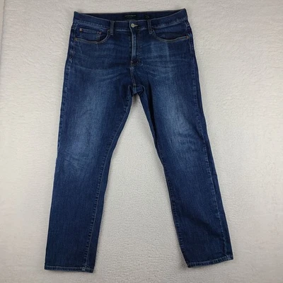 Lucky Brand Jeans Mens 34x32 Blue 410 Athletic Straight Leg Dark Wash Denim - Image 1 of 4