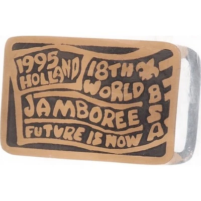 New Brass 95 18th World Jamboree Holland BSA 1990s NOS Vintage Belt Buckle - Image 1 of 4
