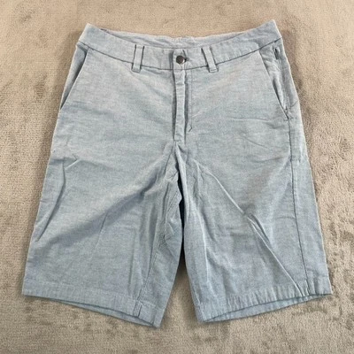 Lululemon Commission Shorts Men 30 Oasis Blue Qwick Oxford 11" Relaxed Fit Golf - Image 1 of 4