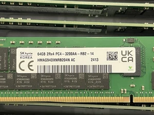 SK Hynix 64GB 2Rx4 PC4-3200AA-RB2-14 Server Memory RAM (HMAG94DXNRB204N) - Picture 1 of 2