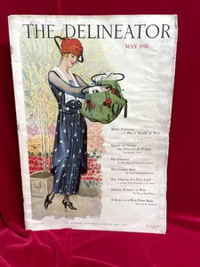 Antique DELINEATOR Magazine 1918 - Picture 1 of 13