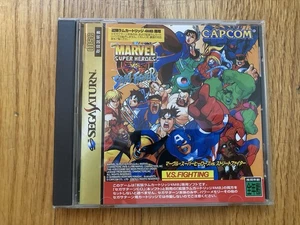 Marvel Super Heroes VS Street Fighter Sega Saturn NTSC-J Japan Version US Seller - Picture 1 of 9