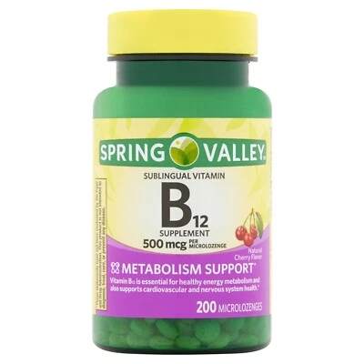 Spring Valley Vitamin B12 Microlozenges, 500 mcg, 200 Count..+ - Image 1 of 4