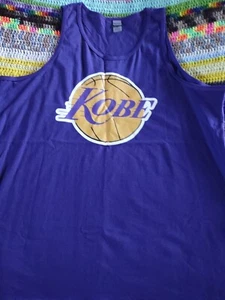 VTG KOBE LA Lakers Tank Top T Shirt Purple Mens 2XL Basketball NBA - Picture 1 of 7