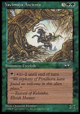 1x Yavimaya Ancients (Art Version: WITH HORSE) MTG Alliances NM Magic Regular