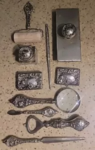 Seltenes Set Sterling F&B CO. SCHREIBTISCH SET Flora DORA aus 20er Jahre Film 10-teilig - Bild 1 von 10