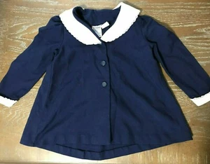Youngland Vintage Long Sleeve Shirt Girls Toddlers 4 Blue Button Front Collared  - Picture 1 of 7