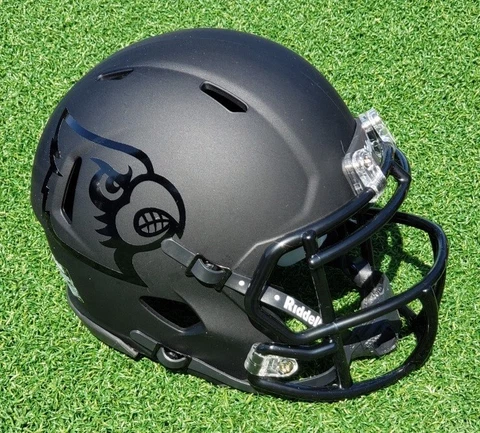 LOUISVILLE CARDINALS BLACK ON BLACK FOOTBALL MINI HELMET + OTHER VERSIONS Cover
