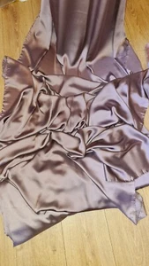 VESTIDO SATTIN DE LUJO SEDOSO CHAMEUSE COL BERENJENA CLARO 1M. TELA DE BODA 60 W - Imagen 1 de 11