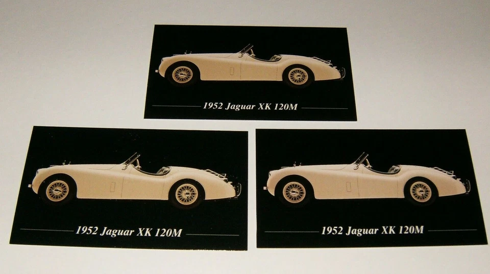 3-1952 JAGUAR XK 120M ÍMÃS FOTOGRÁFICOS 52 49 50 51 53 XK120 3.4 - Imagem 1 de 1