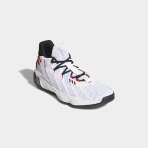 Adidas Basketball Mens White Black Red DAME 7 Basketball Shoes Siz 8.5 us H04387 - Picture 1 of 6