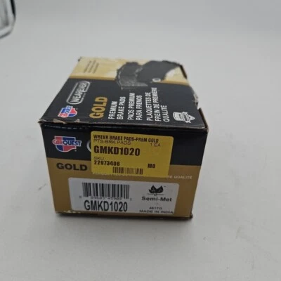 Pastillas de freno GMKD1020 Gold - Pastillas de freno traseras de cerámica premium para Cadillac STS y SR Foto 1 de 4