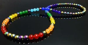 Chakra Necklace Magnetic Hematite - Picture 1 of 17