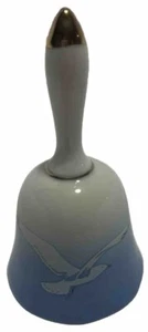 Vintage Penco Exklusiv Porzellan Weiß & Blau Gold Akzent 5" Hand Glocke Japan - Bild 1 von 6