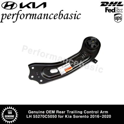 Brazo de control de arrastre trasero genuino OEM LH 55270C5050 para Kia Sorento 2016-2020 Foto 1 de 2