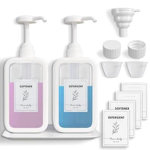 Liquid Laundry Detergent Dispenser 64oz Plastic Laundry Detergent Containers W/l - Picture 1 of 8