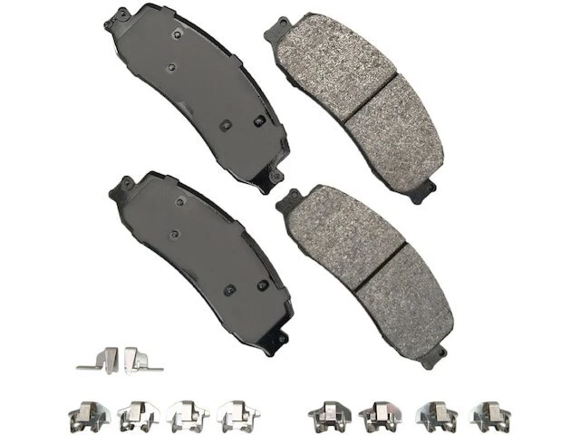 Juego de pastillas de freno delanteras Akebono 13841BMTF 2009 para Ford F350 Super Duty 2008-2012 Foto 1 de 2