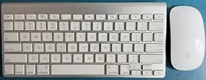 GENUINE Apple Wireless Bluetooth Keyboard A1314, and Magic Wireless Mouse A1657 - Picture 1 of 10