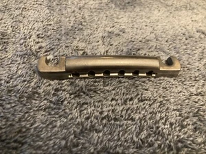 Faber TP59-RNA TP-59RNA Alu-Tailpiece Vintage Spec Relic! Nickel Aged Nr12 of 30 - Bild 1 von 2