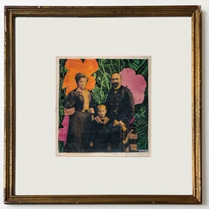 Ethel Fisher 1972 Homage To Andy Warhol Unique Pop Art Signed Dated Framed - Picture 1 of 5