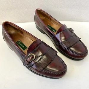 Cole Haan VTG Leather Loafer Kiltie Monk Strap US Men’s Size 10.5D Dress Shoes - Picture 1 of 17