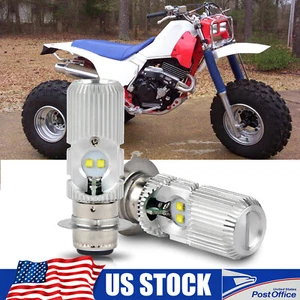 2x LED Headlight Bulbs 6000K For Honda ATC 350X 1985 1986 High Low Beam Light - Picture 1 of 11