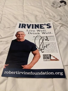 Robert Irvine Celebrity Chef Signed Poster FOOD NETWORK AUTHOR TALK SHOW STAR - Picture 1 of 2