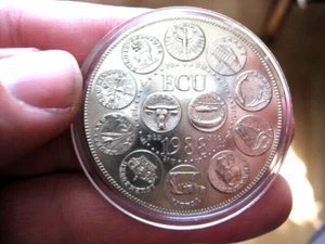 TOLLE ALTE MÜNZE MEDAILLE EUROPA ECU 1988 IN KAPSEL - Bild 1 von 4