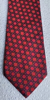 Corbata de seda para hombre GC Italia metálica roja púrpura negra dorada con lazo GC Internazionale Foto 1 de 4