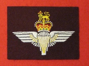 BRITISH ARMY PARACHUTE REGIMENT RED EMBROIDERED BLAZER BADGE - Picture 1 of 1