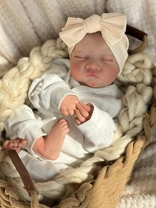 Reborn Baby Puppen Silikon Ganzkörper 20 Zoll Wasserdicht Realistisch Neugeborenes Baby - Bild 1 von 6
