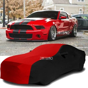 Cubierta de coche elástica negra/roja a prueba de polvo para Ford Mustang Shelby GT500 - Imagen 1 de 11