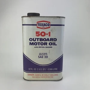 Vintage 1973 TEXACO Außenbordmotor ÖLDOSE leer - Bild 1 von 3