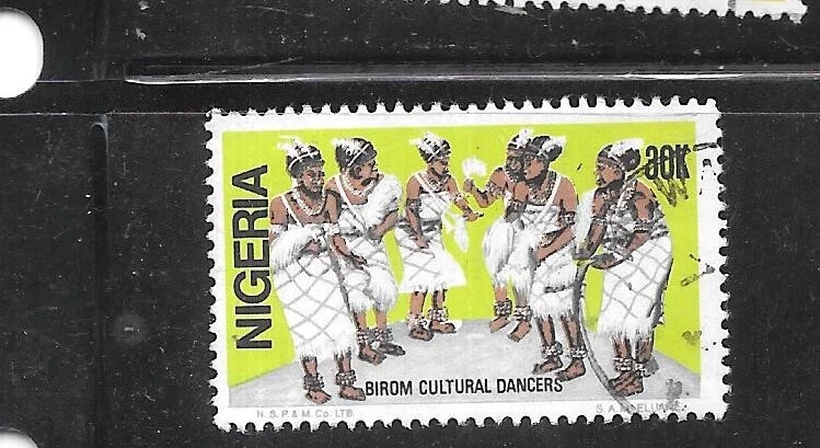 NIGERIA SC#494A 1986 BAILE USADO POSTAL SELLO ÚNICO ANTIGUO DEFINITIVO Foto 1 de 1