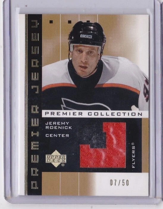 02-03 UD Premier Jeremy Roenick /50 Jersey GOLD Flyers 2002 - Image 1 of 1