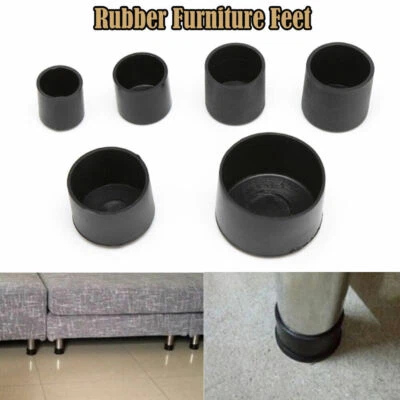 4-8St Gummi Stuhl Ferrule Anti Scratch Möbelfüße Bein Schützen Bodenschutzkappen - Bild 1 von 4
