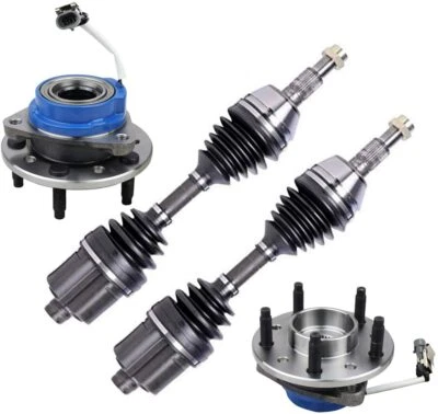 2x Front CV Axle + 2x Front Wheel Hub Bearing for Chevy Malibu Grand Am Alero - Image 1 of 4