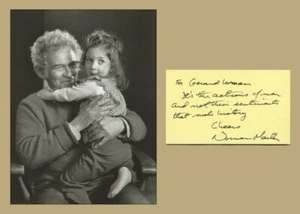 Norman Mailer (1923-2007) - Scrittore americano - Rara citazione autografa firmata - COA - Foto 1 di 3