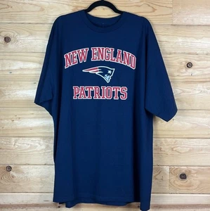 NFL Team Apparel New England Patriots Blue Short Sleeve Tee Shirt Mens 2XL NWT - Picture 1 of 3
