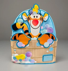 NWT LOUNGEFLY DISNEY WINNIE THE POOH TIGGER BATHTIME MINI BACKPACK! - Picture 1 of 5