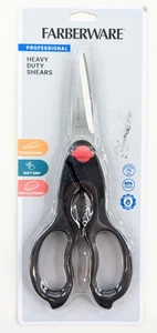Farberware Heavy Duty Kitchen Shears Scissors Soft Grip Razor Sharp w/Opener NEW - Picture 1 of 3