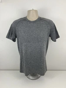 Lululemon Metal Vent Tech Short Sleeve Shirt Mens Size S Small Black White EUC - Picture 1 of 9