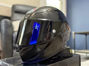 Motorcycle Helmet Pista GPRR Style REAL CARBON FIBER Gloss Black Medium 57/58 cm - Bild 1 von 10