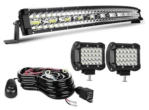 LED Light Bar Kits für LKW - 22 Zoll gebogen 390W LED 20IN 390W Kit + Kabel - Bild 1 von 8