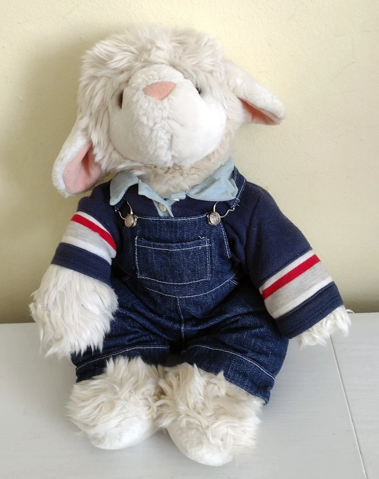 Bear Factory Plush Lamb Dressed Dungarees - Image 1 of 2