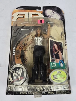 Figura de acción WWE Lita 6" Ring Rage Series autógrafo automático 2014 HOF firmado Jakks Foto 1 de 4