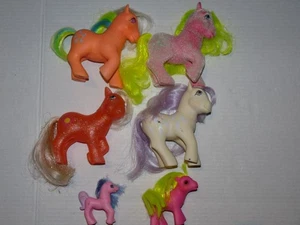 MLP MY LITTLE PONY G1 LOT OF 6 PONY & BABIES ORIGINAL VINTAGE 1984 HASBRO - Bild 1 von 2