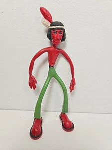 Seltene Vintage Schleich's Biegefguren Indianer West Germany biegsame biegsame Figur - Bild 1 von 5